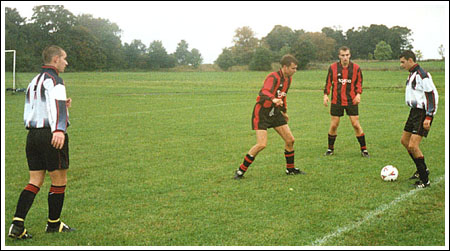 Logica struggled to cope with the pace of Lillingtons attacks.