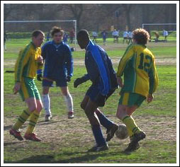 Abbott and Reevaldo battle over possession of the 'Tracking Back Help Manual'. [NoobiePix]